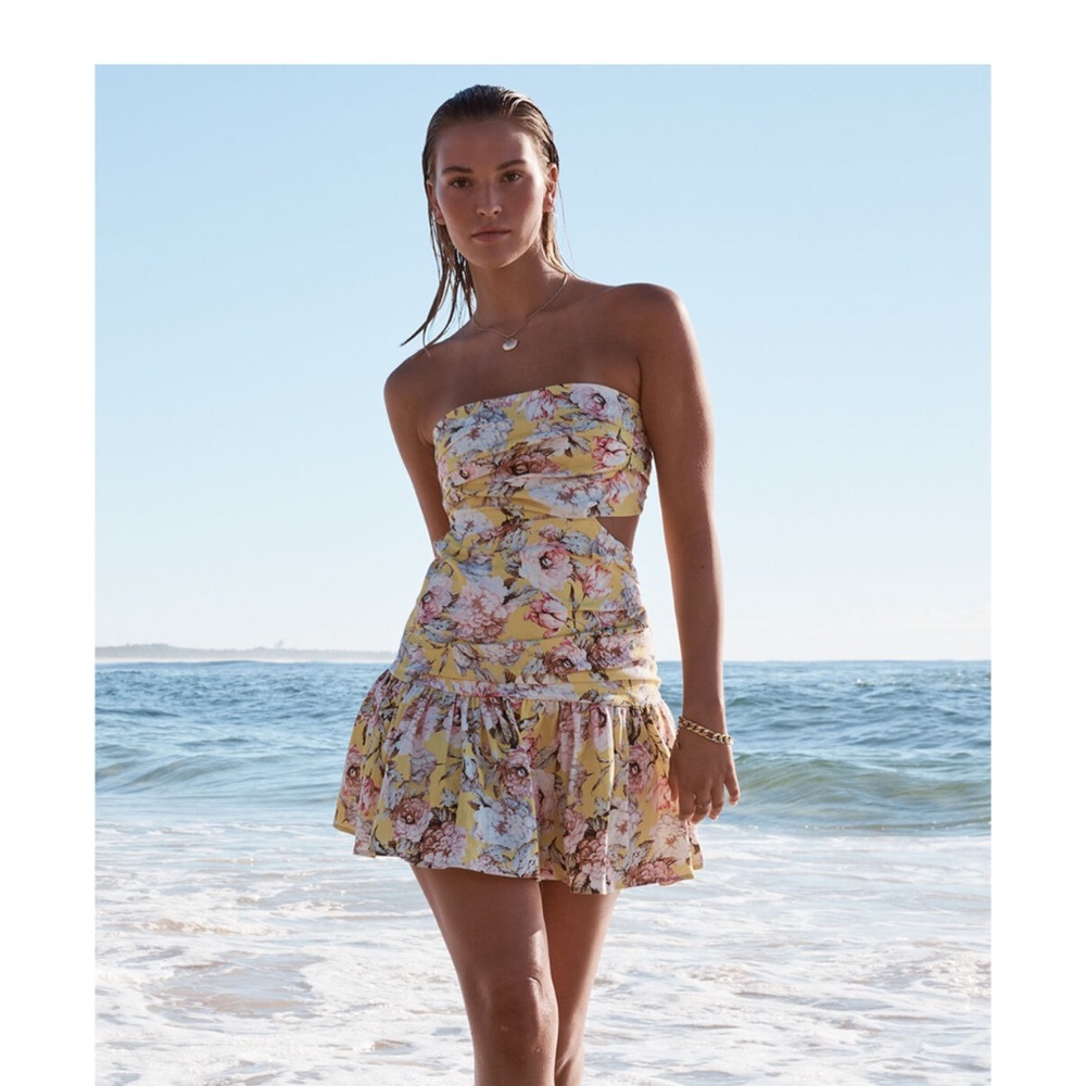 BARDOT mini Gisella dress - open back with tie